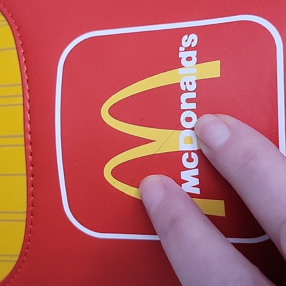 NWT Loungefly McDonald's Red and Yellow French Fry Crossbody Bag Small Mark - Picture 9 of 9